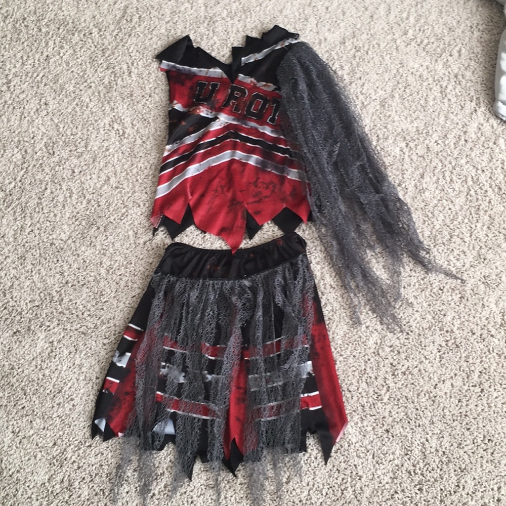 Zombie cheerleader halloween costume